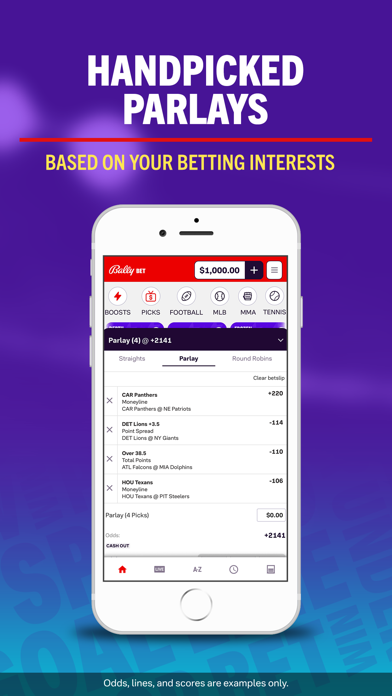 Bally Bet Sportsbook Screenshot