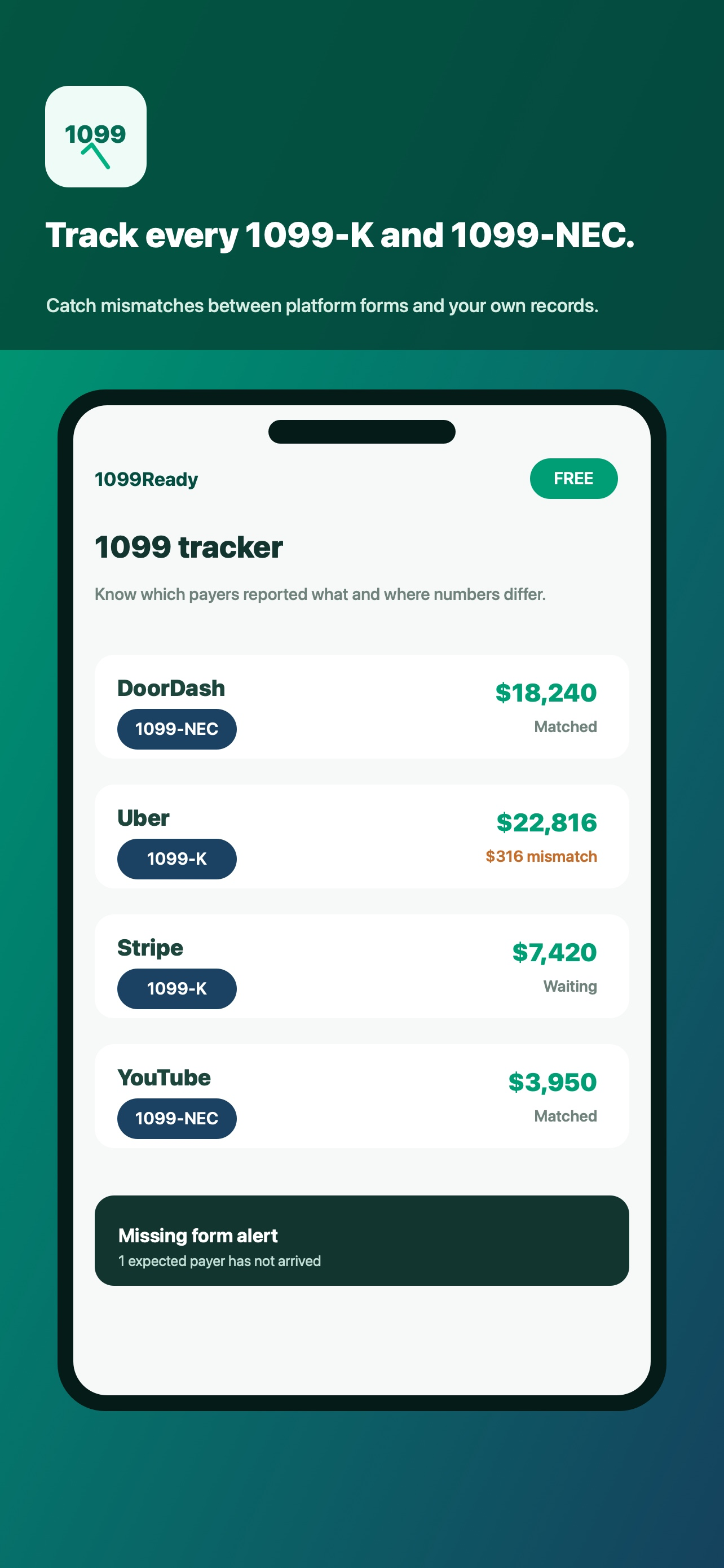 1099Ready: Gig Tax Tracker screenshot 2