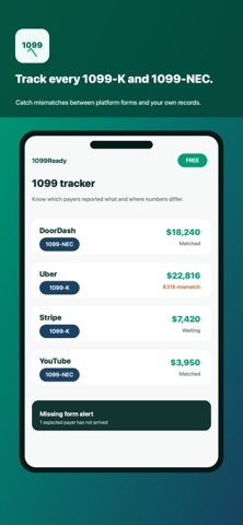 1099Ready: Gig Tax Tracker iPhone screenshot