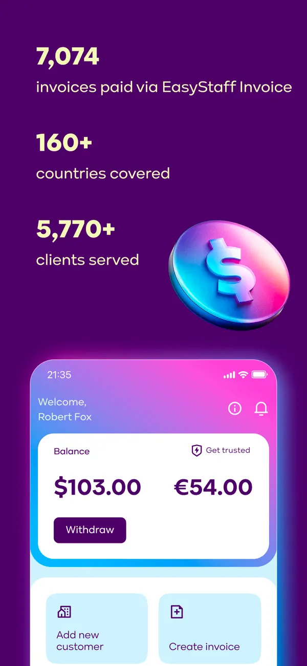 Screenshot #2 pour EasyStaff Invoice