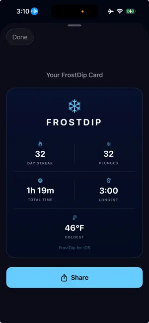 FrostDip - Cold Plunge Timer screenshot 3