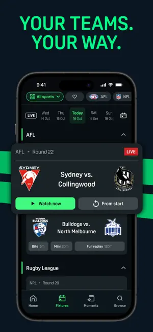 Kayo Sports iPhone screenshot 5