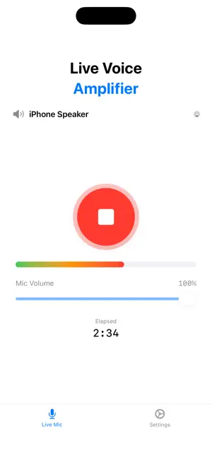 Mic To Speaker - Live Audio screenshot 2