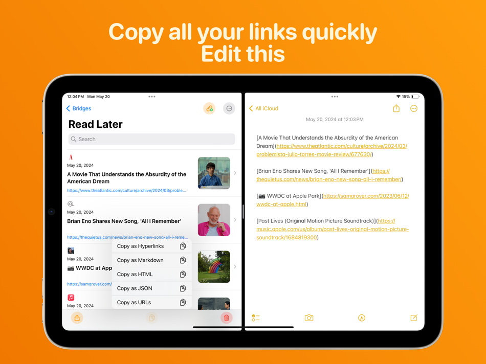 #3. Bridges: Link Formatting (iOS) De: Jonathan Ruiz