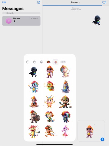 Mystic Rainbow Stickers iPad screenshot