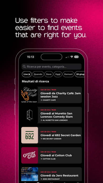 Nightify: events and tickets Screenshot