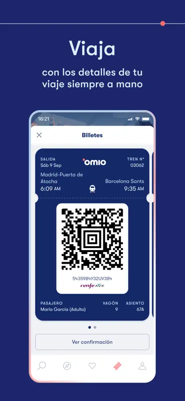 Omio: Reserva tren, bus, vuelo screenshot 6 of 7