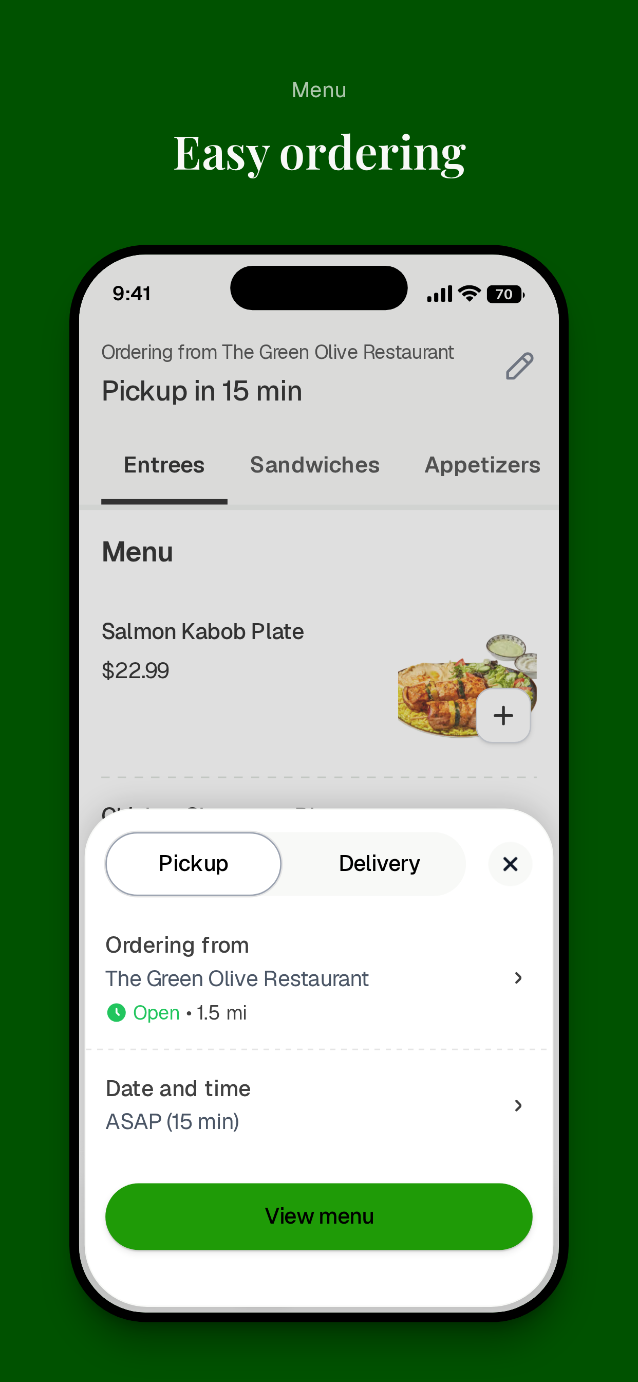 The Green Olive Restaurant screenshot 3