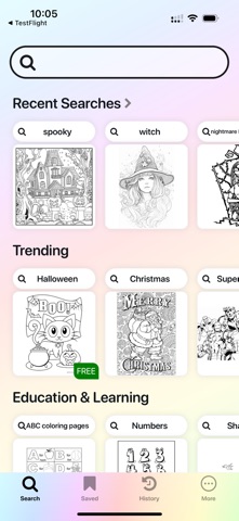 Coloring Page Search & Print Screenshot 1 of 3