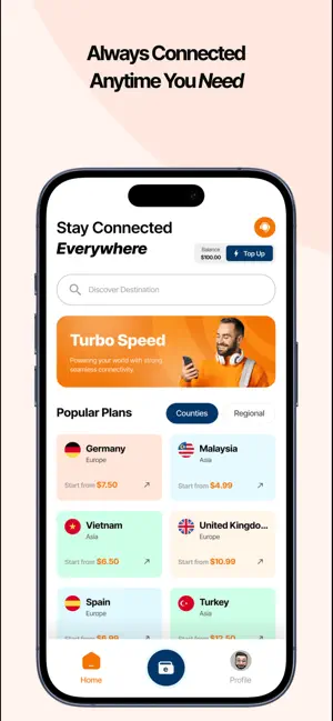 SimiGo eSIM - Data for Travel screenshot 1