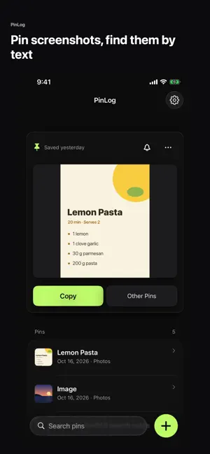 PinLog Text Notes screenshot 3