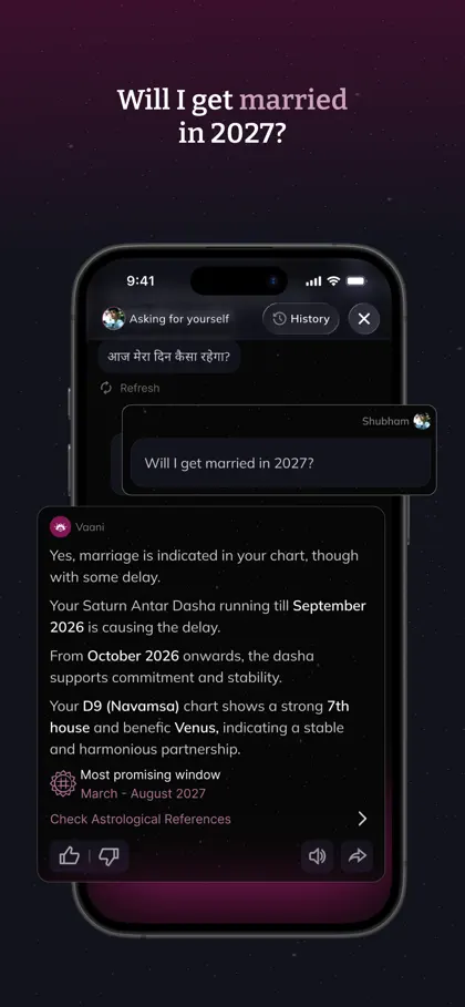 Captura de tela 4 de 6 de Melooha: AI Astrology & Kundli