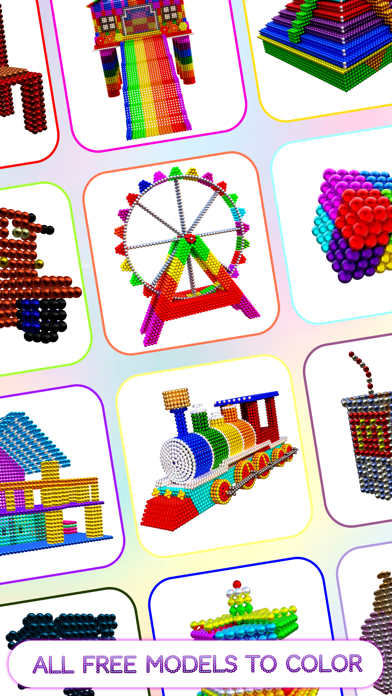 Magnet World - Build by Number Screenshot