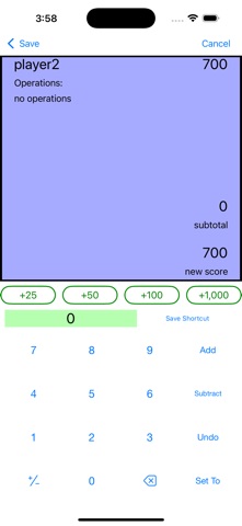 Easy Score Pad Screenshot 2 of 4