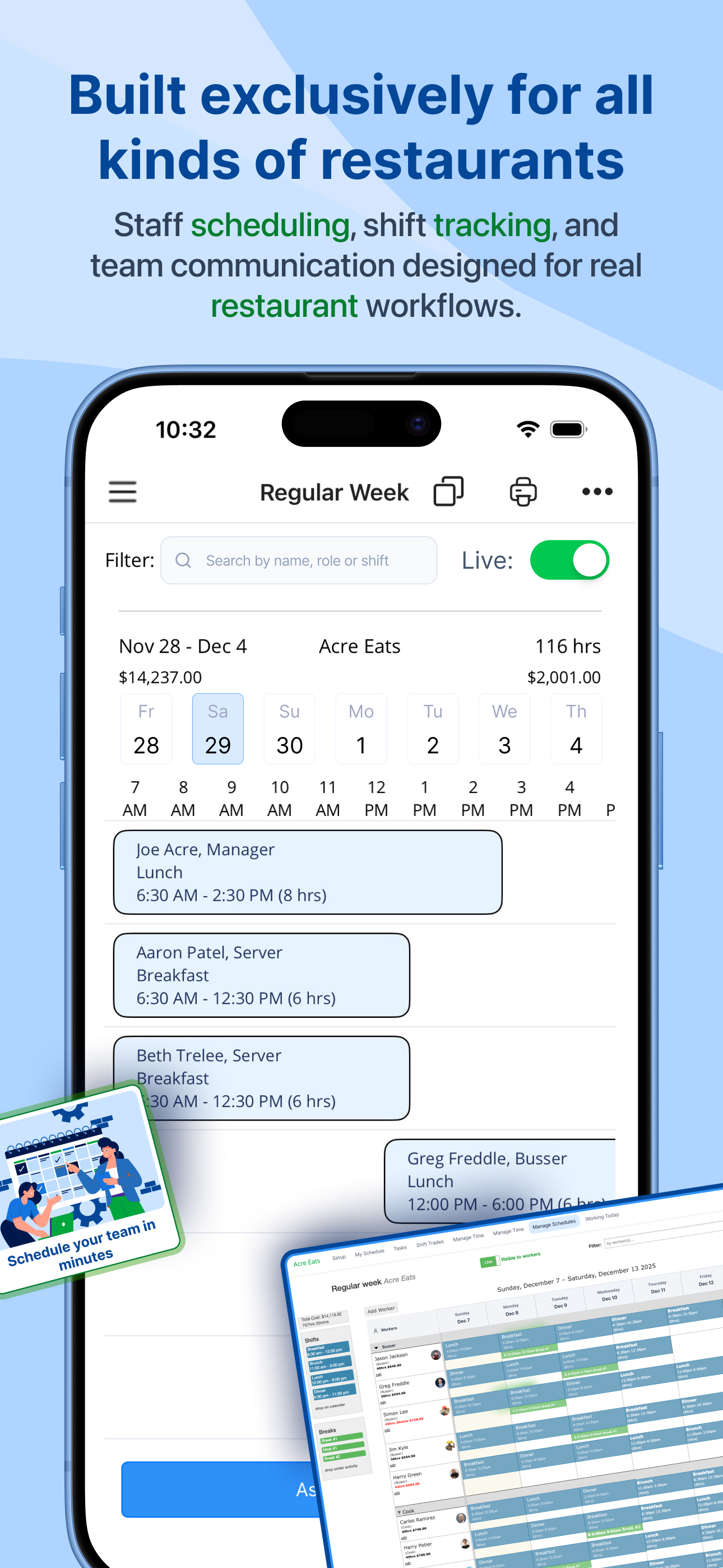 Restaurant Scheduler
