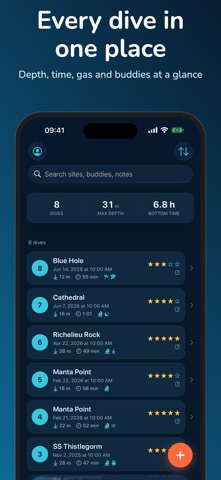 Bottomtime: Dive Logbook Screenshot 2 of 8
