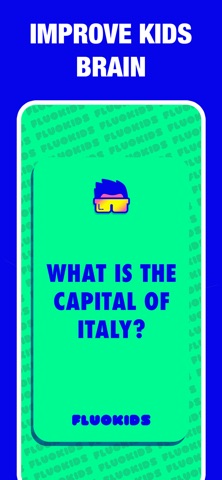 Kids quizzes junior FluoKids iPhone screenshot