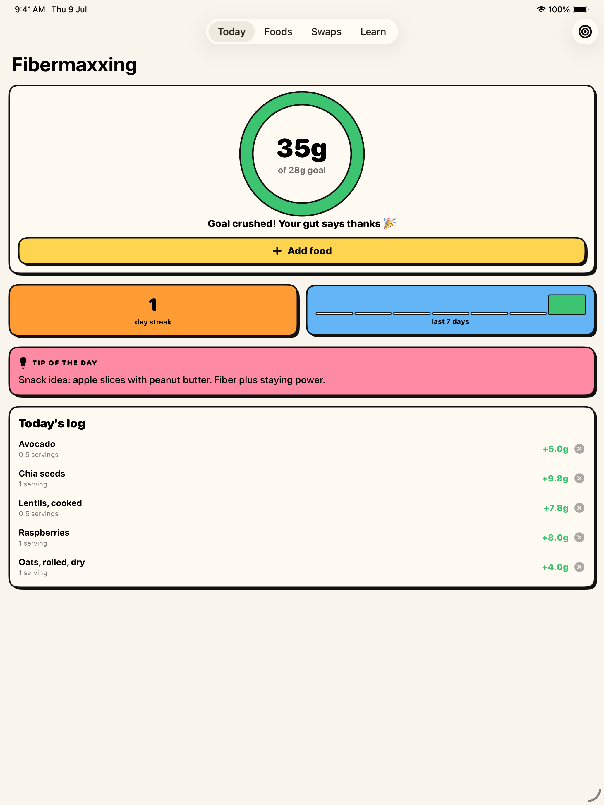 Fibermaxxing: Fiber Tracker screenshot 5