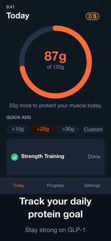 LeanMass: GLP-1 Muscle Tracker iPhone screenshot