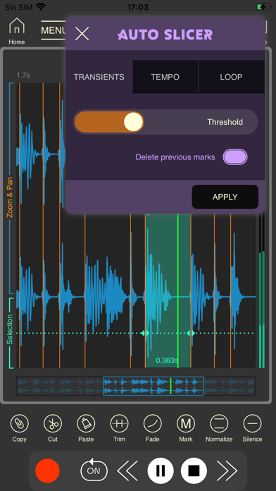 Screenshot #2 pour Wavebox Audio Editor