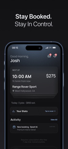 Detaild: Auto Detailer CRM iPhone screenshot
