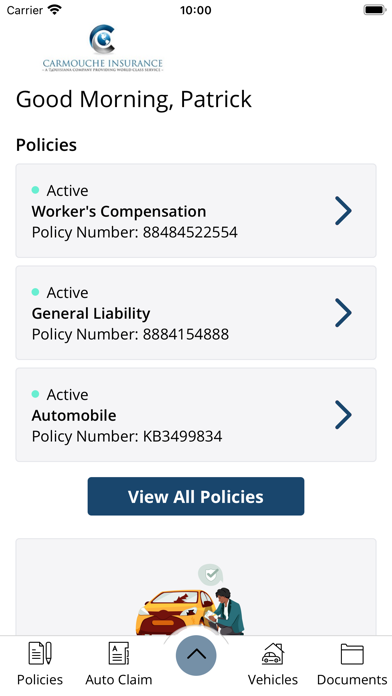 Carmouche Insurance Online Screenshot