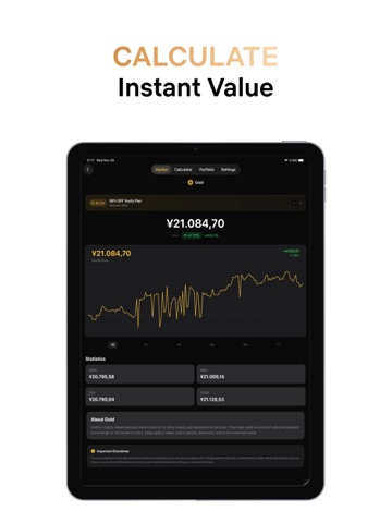 Gold Calculator: Live Tracker iPad screenshot