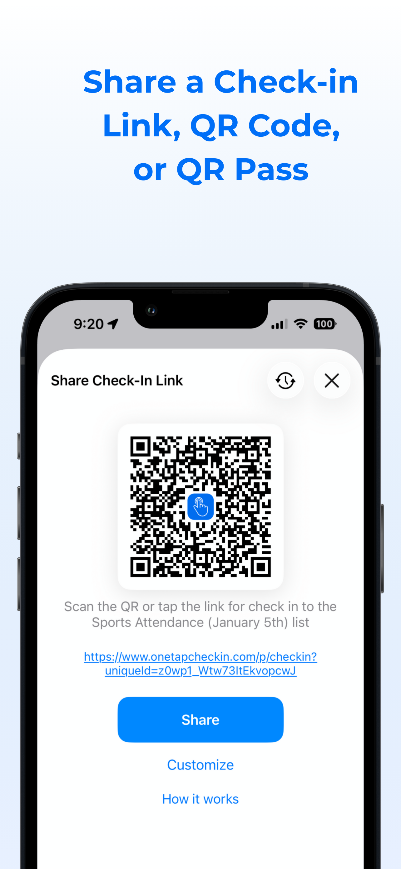 OneTap Check-In screenshot 3
