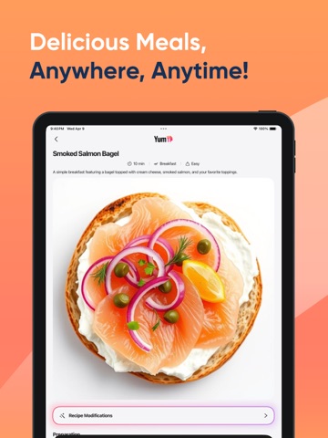 Yum: Easy & Tasty Recipes iPad screenshot