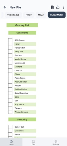 Shopping Lists App iPhone screenshot