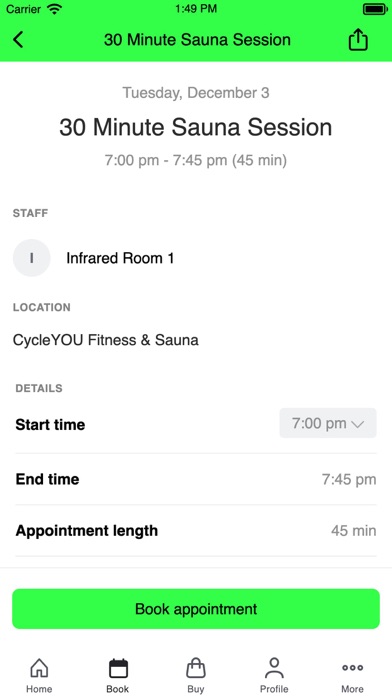CycleYOU Lexington Screenshot
