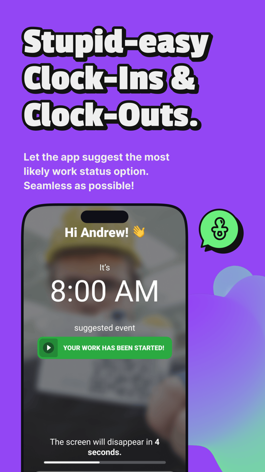 #5. Time Clock by Unrubble (iOS) 由: inEwi sp. z o.o.
