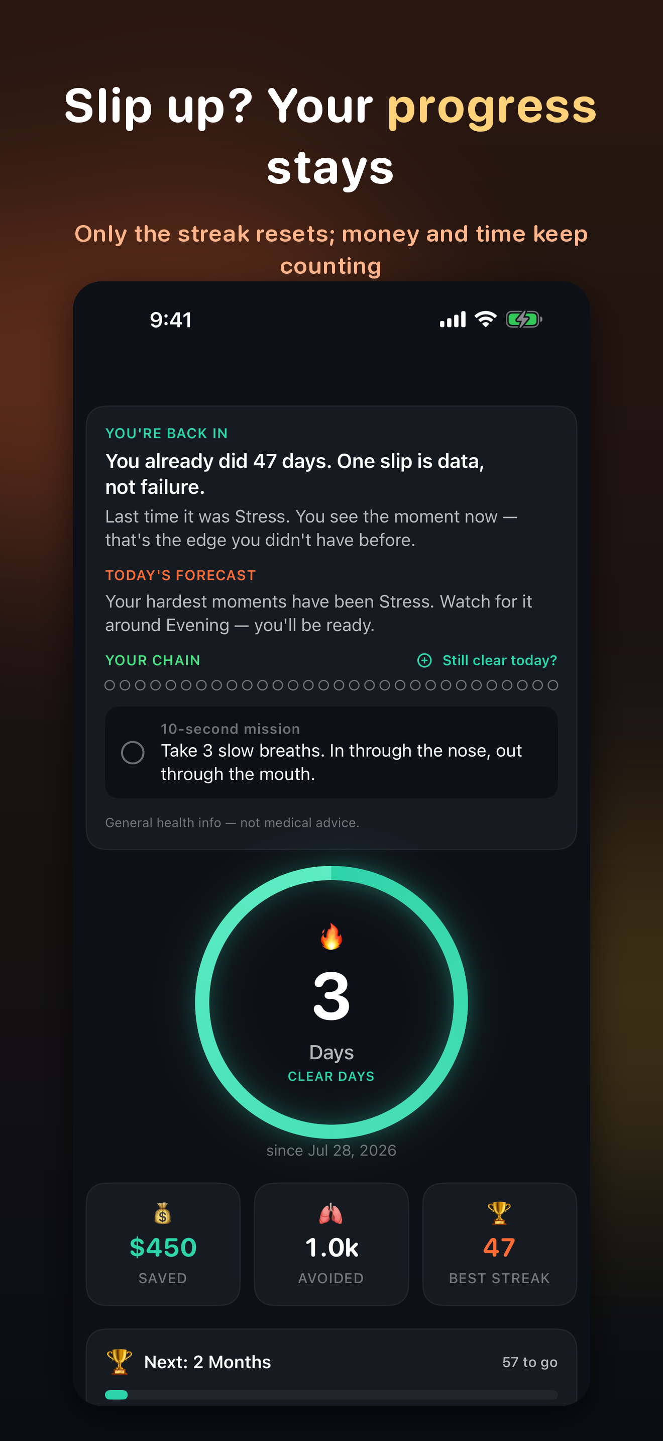Quit Smoking: ClearDay Tracker screenshot 10
