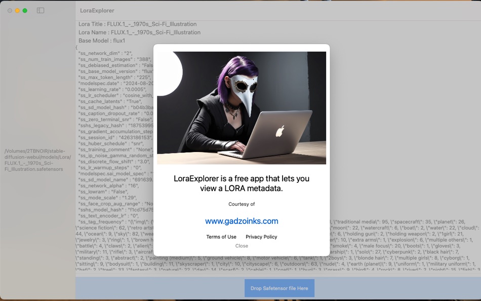 #3. LoraExplorer (macOS) 由: Gadzoinks.com corp