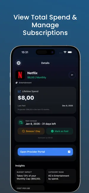 SubFlow - Abonelik Takip screenshot 3