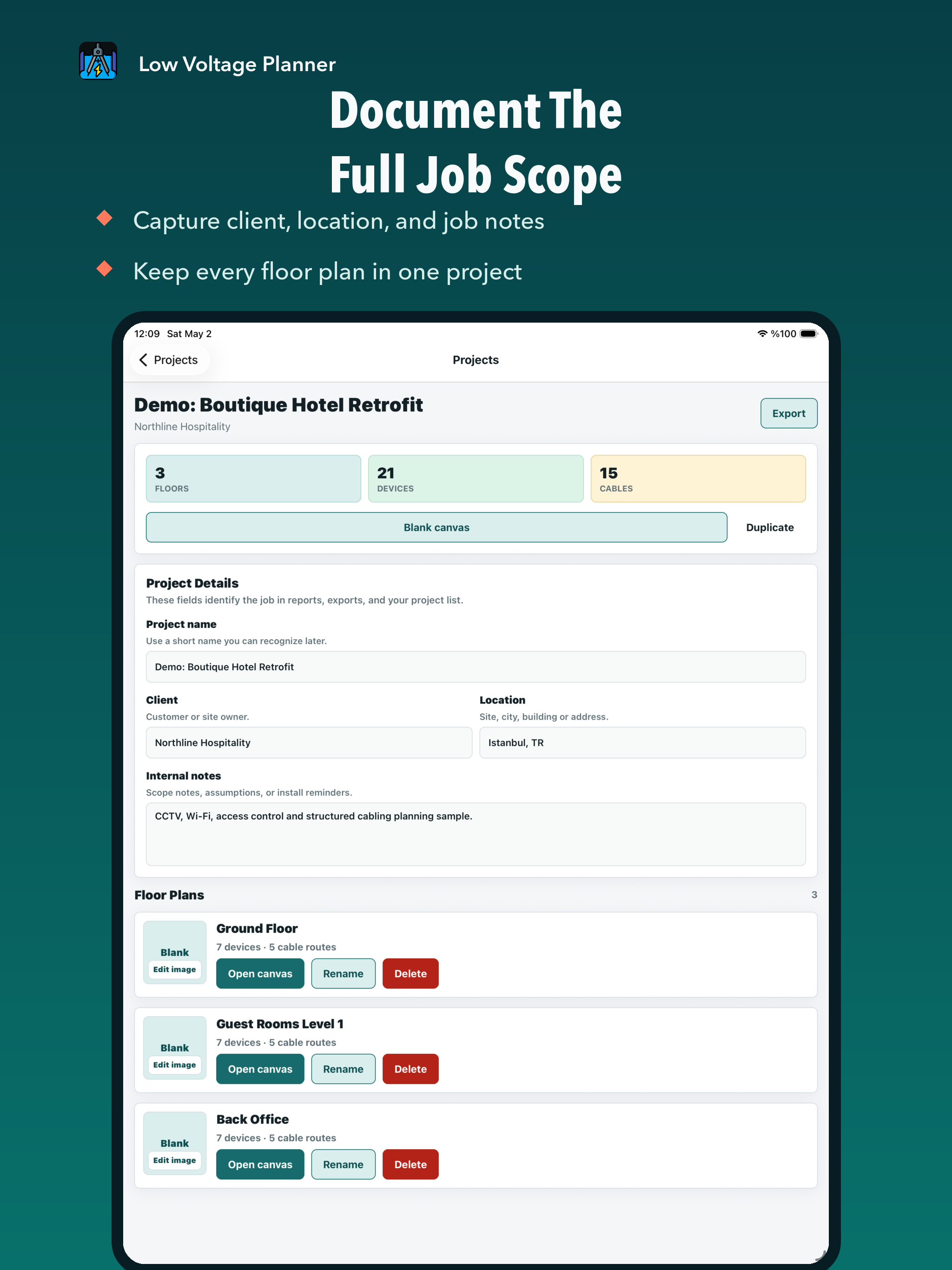 LowVoltagePlanner screenshot 9