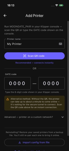 Moongate: Klipper Control Screenshot 6 of 10