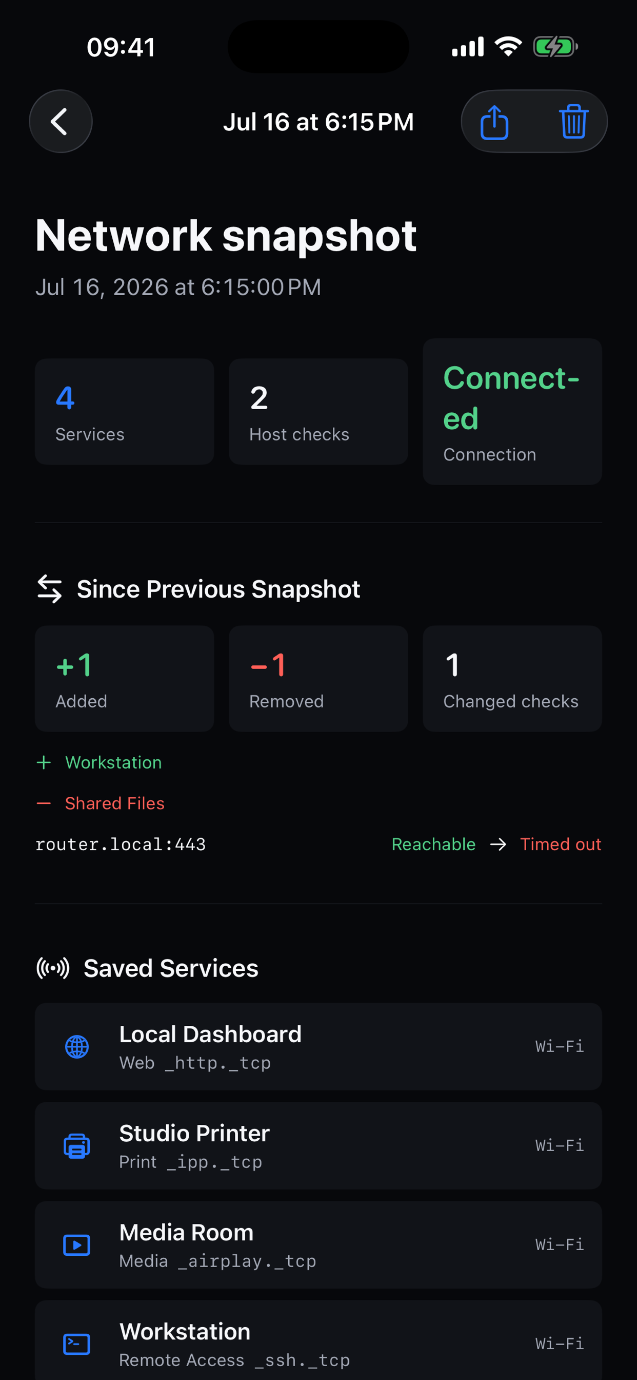 Network Snapshot screenshot 3