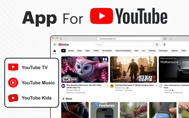 Screenshot #1 pour Application pour YouTube •