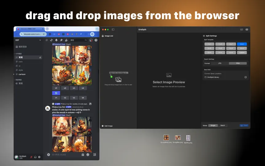 GridSplit - AI Image Splitter iPhone Screenshot 3
