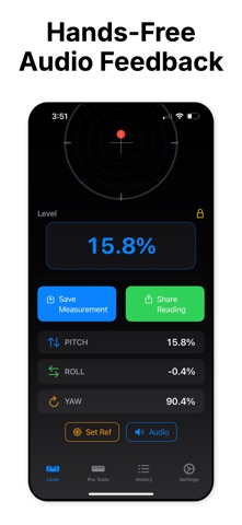 Level Tool - Angle Measure iPhone screenshot