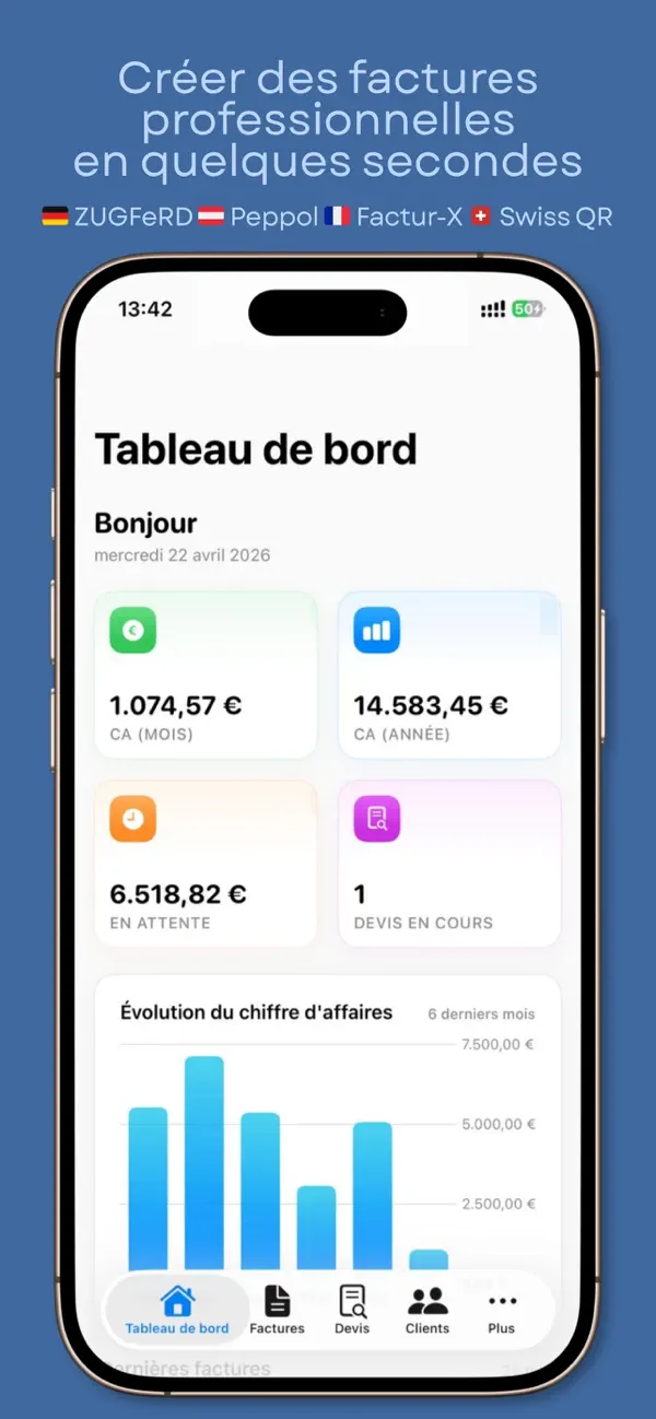 Screenshot #1 pour Facture Directe : Devis