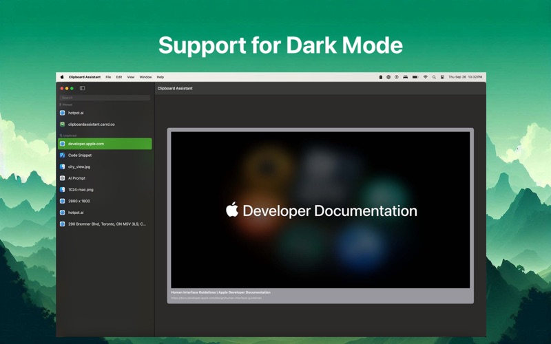 App screenshot