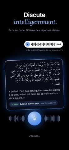Daleel AI : Coran & Hadith iPhone screenshot 2