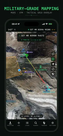 Screenshot von Tactical GPS - MGRS Land Nav auf dem iPhone 1