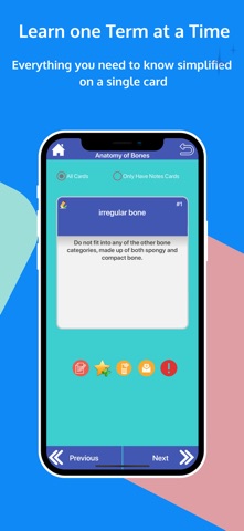 Skeletal System Flashcards iPhone screenshot
