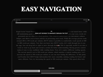 Readrrr - Focus Reader iPad screenshot
