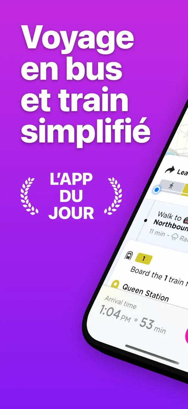 Screenshot #1 pour Momego: Autobus Métro Train