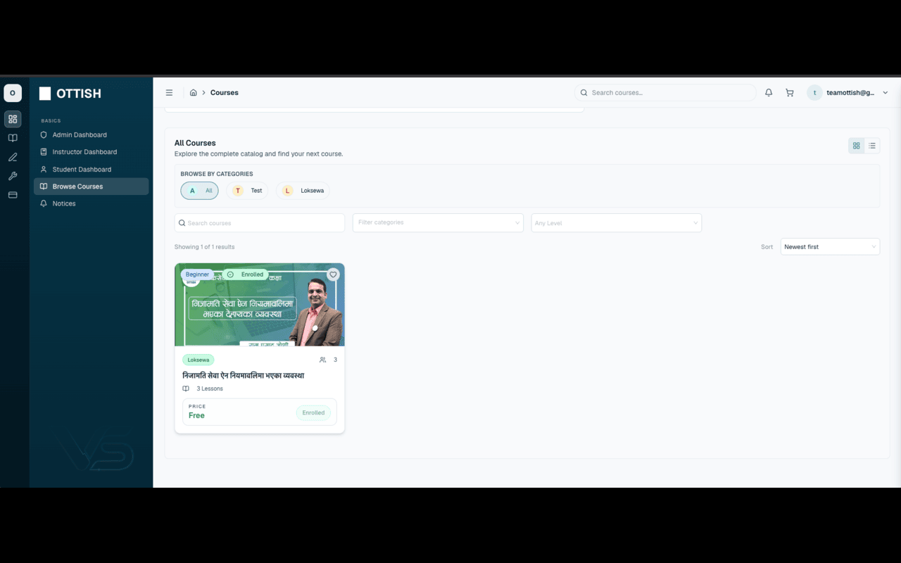 Ottish | E-learning Platform screenshot 9