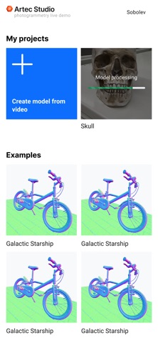 Artec Photogrammetry screenshot